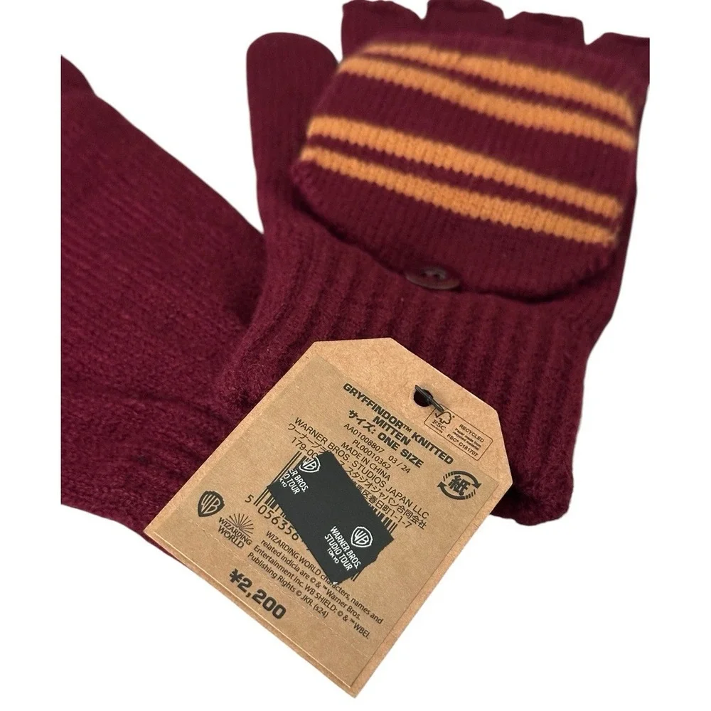Harry Potter Shop Platform Gryffindor Convertible Japan Tokyo Gloves Mittens
